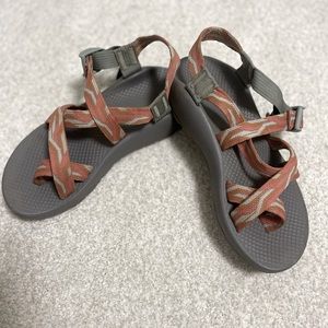 Womens chaco sandal/ shoe size 7 USA, 38 EUR in orange pink